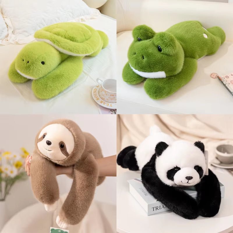 50/60/65Cm Long Arm Stuffed Animal Arm Weighted Soft Plush Pillow Raccoon Koala Bear Sloth Dinosaur Gift for Boys and Girls - Taramos