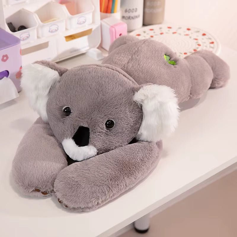 50/60/65Cm Long Arm Stuffed Animal Arm Weighted Soft Plush Pillow Raccoon Koala Bear Sloth Dinosaur Gift for Boys and Girls - Taramos