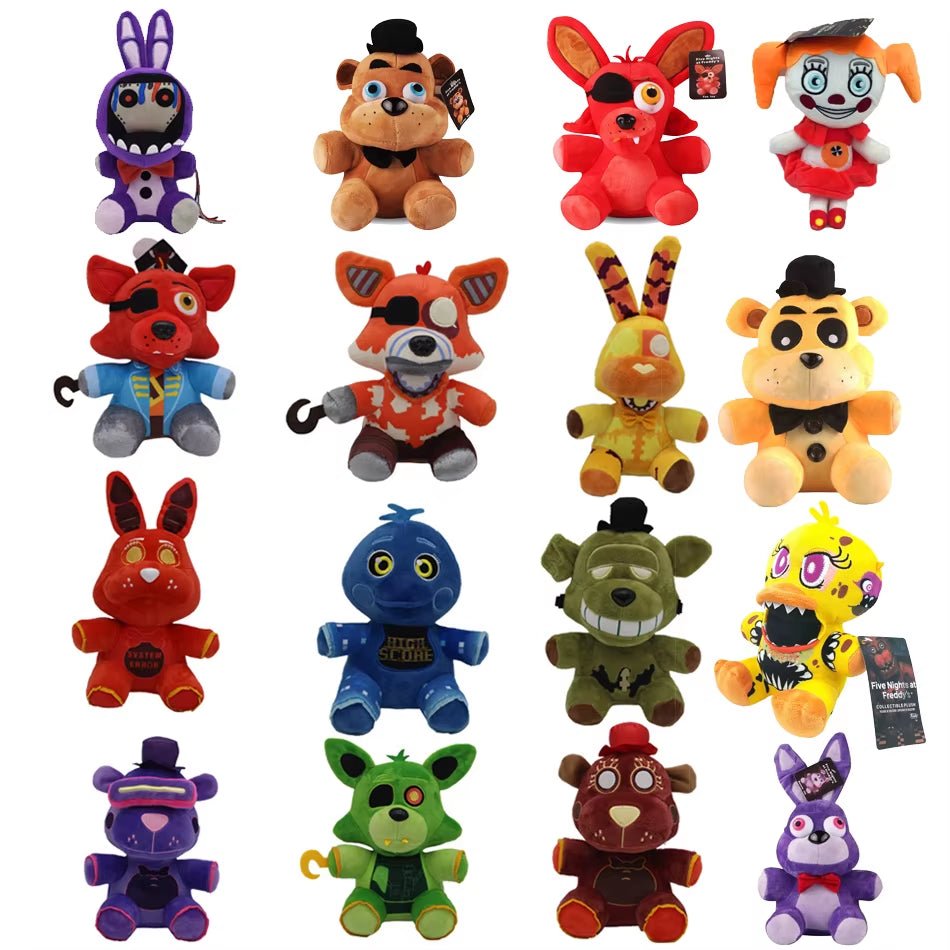 New 18 CM FNAF Freddy'S Plush Toy Stuffed & Plush Animals Bear Rabbit Game Fnaf Plush Toys Birthday Christmas for Kids Toy Gift - Taramos